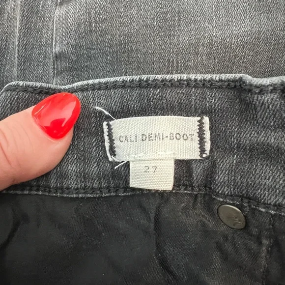 Madewell Cali Demi-Boot Black jeans size 27 - Picture 5 of 5